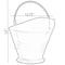 Gardenised Indoor and Outdoor Black Iron Ash Bucket Use for Fire Pit, Wood Burning Stove, Grill QI004555 - alternate 5